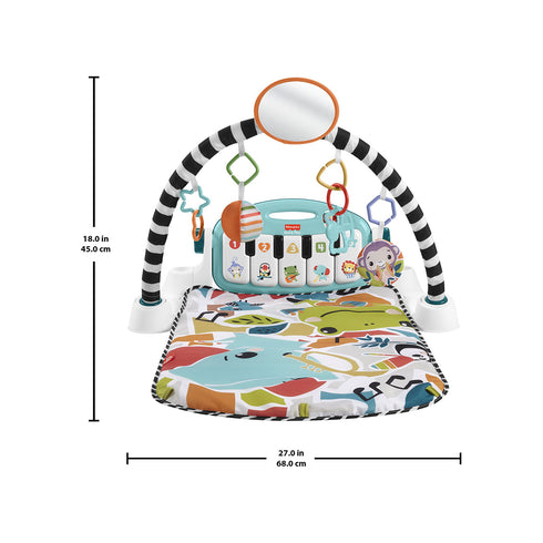 Fisher Price Glow and Grow Kick and Play Gym - Blue